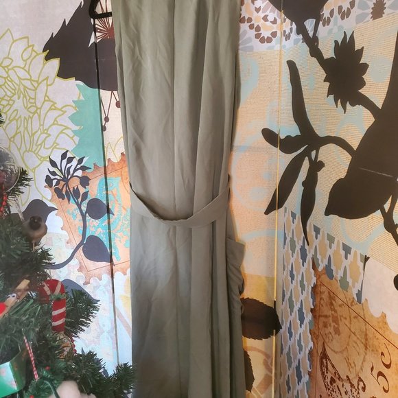 NWT Just Fab Olive Green Duster with Sash - Picture 6 of 8